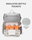 Neoprene Diaper Bag Backpack With Insulated Pockets  Large Newborn Baby Mater   