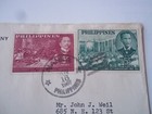 Philippines Cover  Manila  Nov  16  1957  Stamps On Front   Back 