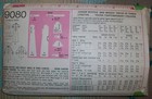 Simplicity Vintage 70s Sewing Pattern 9080 Mini Maxi Dress Cottagecore Size 10