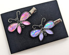 Vtg Avon Y2k Butterfly Hair Bundle W  Box Nina Ricci Alligator Style Hair Clips
