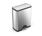  big Sale  Simplehuman 50l Rectangular Step Trash Can Stainless Steel