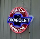Chevrolet Truck Service Led Neon Sign Chevy Bowtie Garage Man Cave Wall Decor