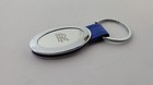 Rolls-royce Metal Blue Keychain Key Ring Fob Silvertone Metal Luxury Keychain 