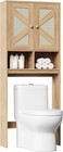 Hoobro Farmhouse Over The Toilet Storage Cabinet Bathroom Over Toilet Organizer