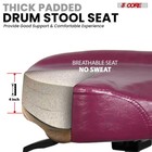 5 Core Drum Throne W Backrest 4  Padded Stool Adjustable 24 5  441lb Capacity