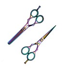 Professional Salon Hair Cutting thinning Scissors Barber Shears Hairdressing Set