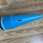 Vintage 1988 Ralphco Crayola Crayon Coin Piggy Bank 35  Teal Aqua Blue