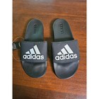 Adidas Adilette Shower Slides Mens 6 Black White F34770 Logo Sandals