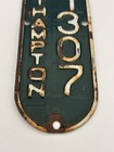 Antique Vintage North Hampton Mass  Bicycle Bike License Plate 1769 Masschusetts