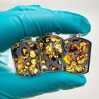 Sericho Pallasite Meteorite Pendant Space Jewelry With A Chain And Certificate