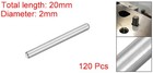 120pcs M2x20mm 304 Stainless Steel Dowel Pin Cylindrical Shelf Support Peg Pin