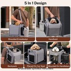 Dog Bike Basket 3-in-1  Foldable Handlebar Pet Carrier For Small Pets 18lbs