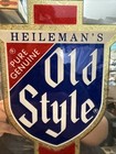 Vintage Heilemans Old Style Beer Framed Mirror Logo Sign Advertising- Earth Pure