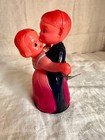 Vintage Occupied Japan Wind Up Celluloid Dancing Couple W original Box  Works