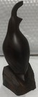 Vintage Carved Wooden Quail Bird Figurine Iron Wood 7 5    Tall