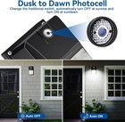 Led Wall Pack Light With Photocell  Dusk To Dawn Outdoor Security Ligh 2 Pack   