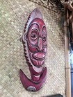 Traditional Png Fish Hook Tiki Mask By Smokin  Tikis Hawaii Oceanic