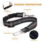 Dog Seat Belt Leash Pet Seatbelt Car Elastic Safety Adjustable Harness 2 Pack 