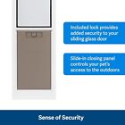 Petsafe 1-piece Sliding Glass Pet Door For Dogs cats-adjustable 75 7 8  To 81 -s