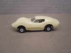 Vintage Aurora Cigarbox  6103 Yellow Chevy Mako Shark Corvette Ho Scale Push Car