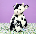 Jellycat Bashful Calf   Tag Protector - Medium 12  - Black White Cow - Nwt