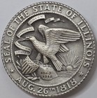 1966 24g  999 Silver Medallic Art Co High Relief  Illinois A  Stevenson Medal