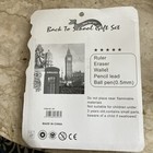 London 5 Piece Stationery Set Writing Kids School Stationary Wallet Gift