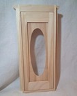 Dollhouse Miniature Wooden Front Door With Oval Opening 1 12 Scale