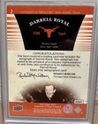 2011 Upper Deck Darrell Royal Signed Ut Longhorns Football Card Ccea7