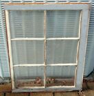 Vintage Circa 1920s  Wood Frame 6-pane Window Sash  