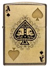 Zippo Windproof Lighter  Ace Of Spades With Skulls  46388  New In Box