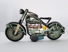 1959 Tn Japan 9 5 Inch Harley Davidson Tin Friction Motorcycle Original Nm Works