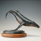 Vince Valdez  wyoming   after The Blow  Bronze Whale Sculpture Le  18 50  1989 
