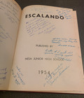 1954 Mesa Junior High School Yearbook Arizona Escalando Mcm Retro Prop Decor Vtg