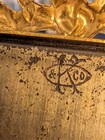 Antique K   Co 3 5  X  5 5  Brass Easel Photo Picture Portrait Frame Ornate Bows