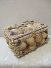 Sea Shell  Covered Trinket Box Sailors Valentine  6 1 2 X5 X3 1 2 Sailing Ship
