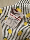 Nwt Kitchen Aid 100  Cotton Towels Set Of 2 Lemon Fruit With Vertical Stripes