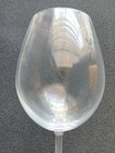 Vintage Blown Crystal Wine Glass     Smooth Clear Stemware     Elegant   Thin