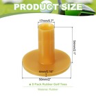 8 Pack Rubber Golf Tee 2 1 Inch Golf Tees Training Tee Yellow