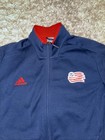 Adidas Mls New England Revolution Soccer Warm Up Jacket Mens Size Xl