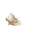 Vintage 1950s Elf Pixie Figurine Made In Japan Size 2 X 2 White With Gold Polkad