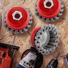 36 Pcs 3 Inch Wire Wheel Cup Brush With 5 8 -11 Threaded Arbor For 4 1 2 Angle G