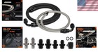 Zhsymx 25inch An6 Power Steering Pump Hose Kit Compatible With Chevy C10 Conn   