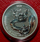 2024 Year Of The Dragon Chinese Zodiac Coin-nine Mint 1 Troy Oz 999 Fine Silver