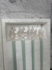 Vintage Pink Elephant Frosted Glass 7  Stir Sticks Swizzle Barware Cocktail