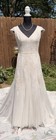 Melissa Sweet Ms251230 Wedding Dress Size 8 Ivory Stone Lace Fit Flare Bridal