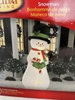 Holiday Living Lighted Christmas Inflatable Snowman 7ft Airblown Tested  0351613