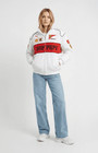 Unisex Adult  Jacket White Embroidered Cotton Padded  Racing Jacket All Sizes