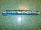 Vtg Department Store Gift Wrap Wrapping Paper Roll Foil Blue Silver Starburst