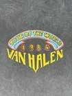 Van Halen 1984 Tour Of The World Graphic T-shirt Gray Rock   Pop Size L
